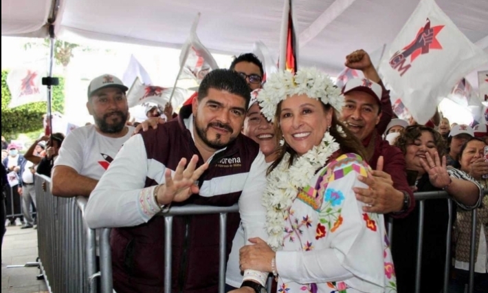 Zenyazen y MCM recibieron en Amatlán de los Reyes a Rocío Nahle
