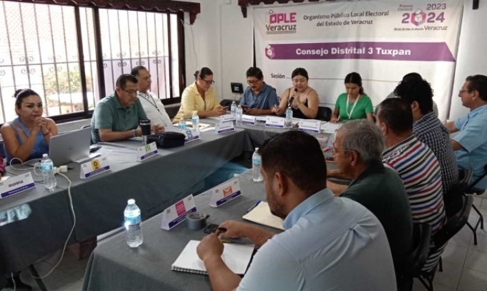 OPLE Veracruz inicia sesión permanente de vigilancia de cómputos distritales 2024