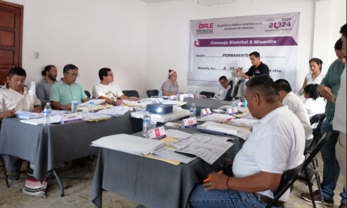 Garantiza OPLE Veracruz respeto del voto ciudadano a través de cómputos distritales