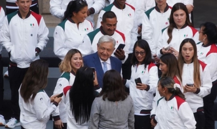López Obrador refrenda apoyo de la 4T a deportistas de Juegos Olímpicos de París 2024