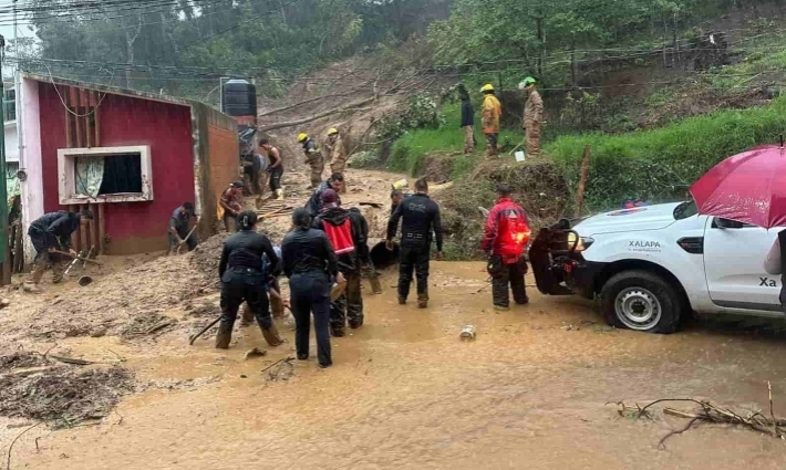Atiende Protección Civil 25 municipios veracruzanos afectados por Tormenta Tropical Chris
