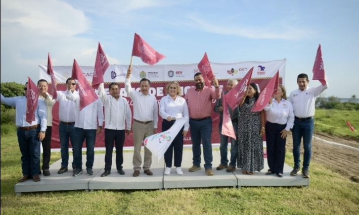 Inicia construcción de nueva sede del Tec de Alvarado, Gobernador da banderazo