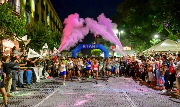 Con fiesta deportiva de colores, se realiza Carrera Tourism Color Run