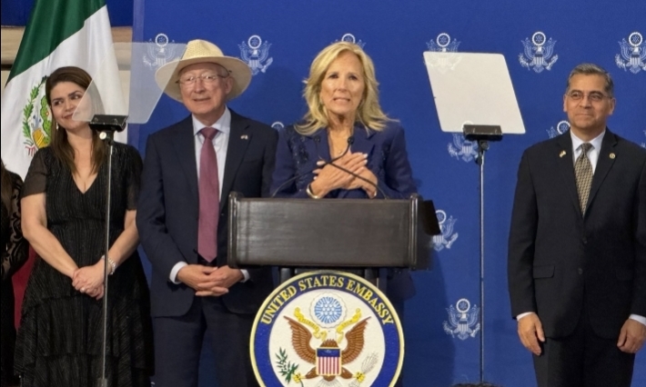 Jill Biden expresa confianza en la relación bilateral entre EU y México con Claudia Sheinbaum