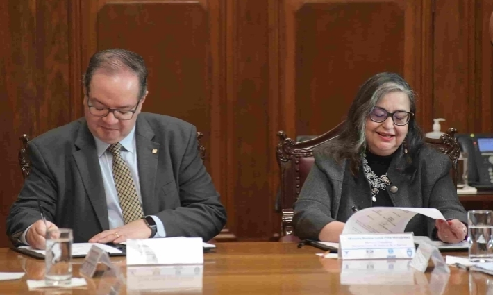 Firman SCJN, UNAM y Fundación UNAM convenio para apoyar a estudiantes de excelencia de la facultad de dertecho