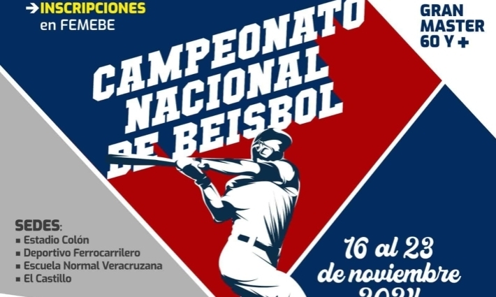 Xalapa, sede del Gran Master de Beisbol 60 años y más