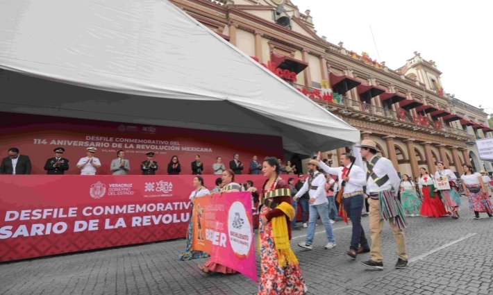 Conmemora Veracruz el espíritu transformador de la Revolución Mexicana