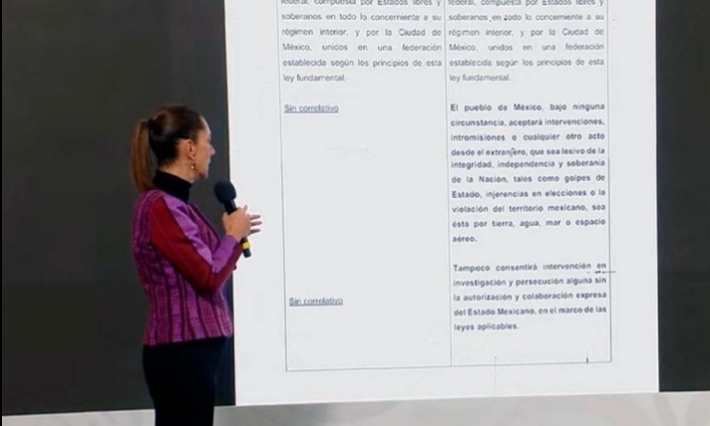 Claudia Sheinbaum anuncia reforma constitucional para proteger la soberanía nacional