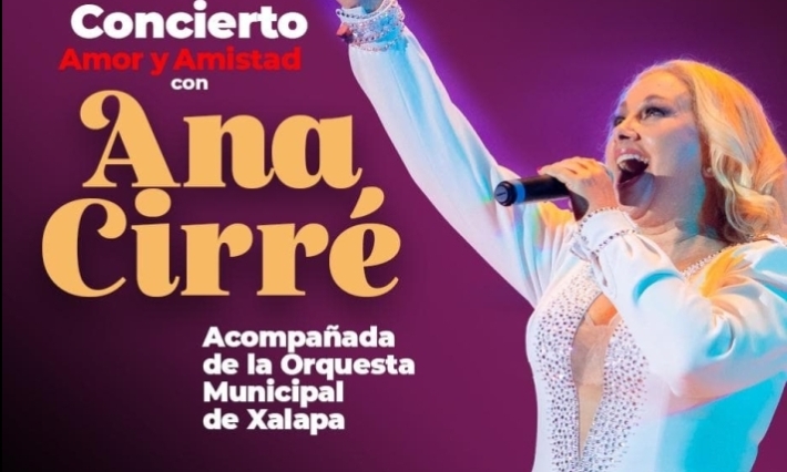 ¡Gran concierto de Ana Cirré en Xalapa!