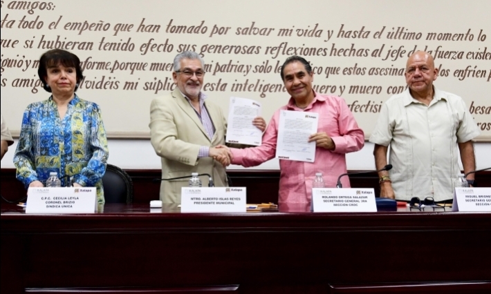 Acuerdan Ayuntamiento y CROC aumento salarial para empleados municipales